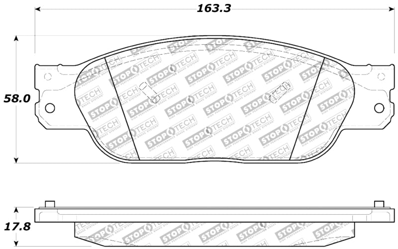 Plaquettes de frein StopTech Performance