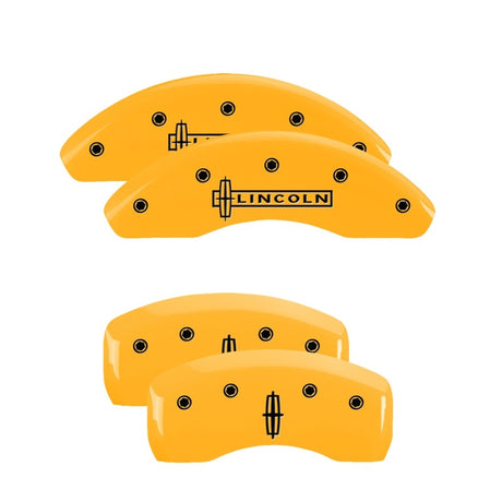 Couvre-étriers MGP 4 gravés avant Escalade gravés arrière ESV finition jaune noir ch