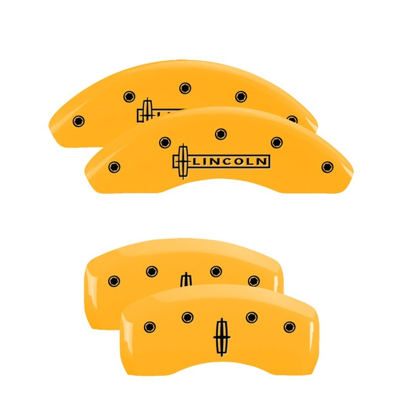 Couvre-étriers MGP 4 gravés avant Escalade gravés arrière ESV finition jaune noir ch