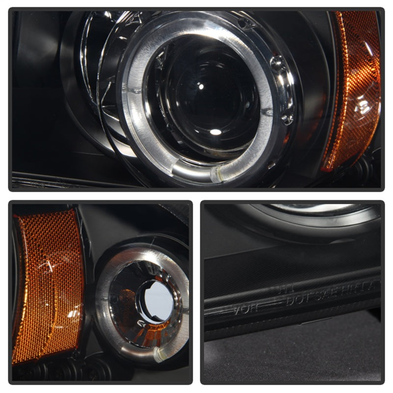 Phares de projecteur Spyder Dodge Dakota 97-04/Durango 98-03 1 pièce LED Halo LED Blk PRO-YD-DDAK97-BK