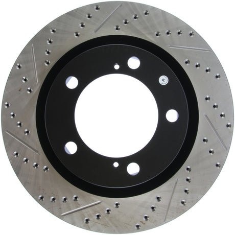 Rotor avant droit rainuré et percé StopTech pour Toyota Tundra 07-09 / Toyota Sequoia 08-09