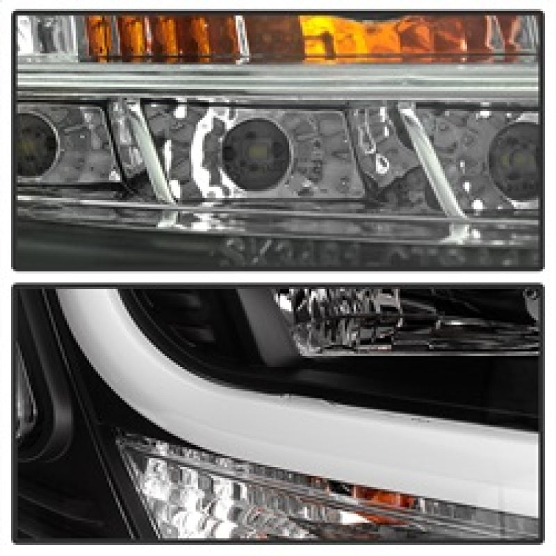 Phares de projecteur Spyder Chevy Tahoe / Suburban 2015-2016 - DRL LED - Noir PRO-YD-CTA15-DRL-BK