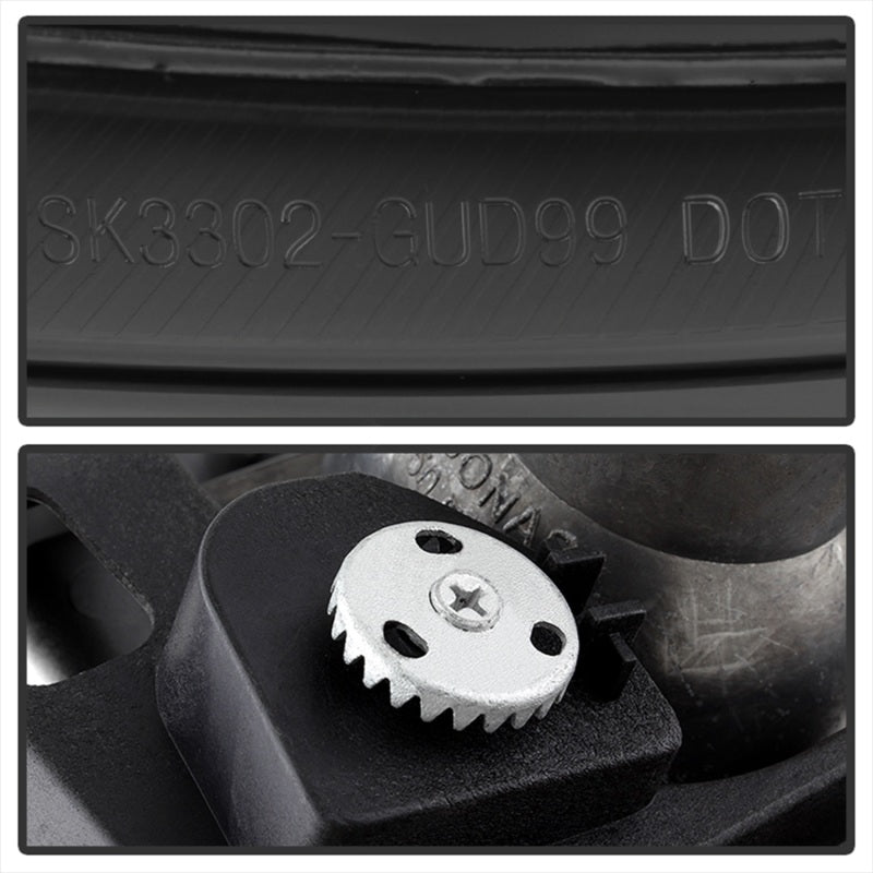 Phares de projecteur Spyder GMC Sierra 1500/2500/3500 99-06 LED Halo LED Fumée PRO-YD-CDE00-HL-SMC