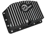 Carter d'huile moteur AFE Pro Series noir avec ailettes usinées ; Ford Powerstroke V8-6,7 L (td) 11-16