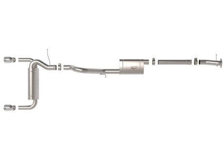 aFe 2021+ Ford Bronco L4-2,3 L (t) / V6-2,7 L (tt) Vulcan 3 po à 2,5 po SS Cat-Back - Poli