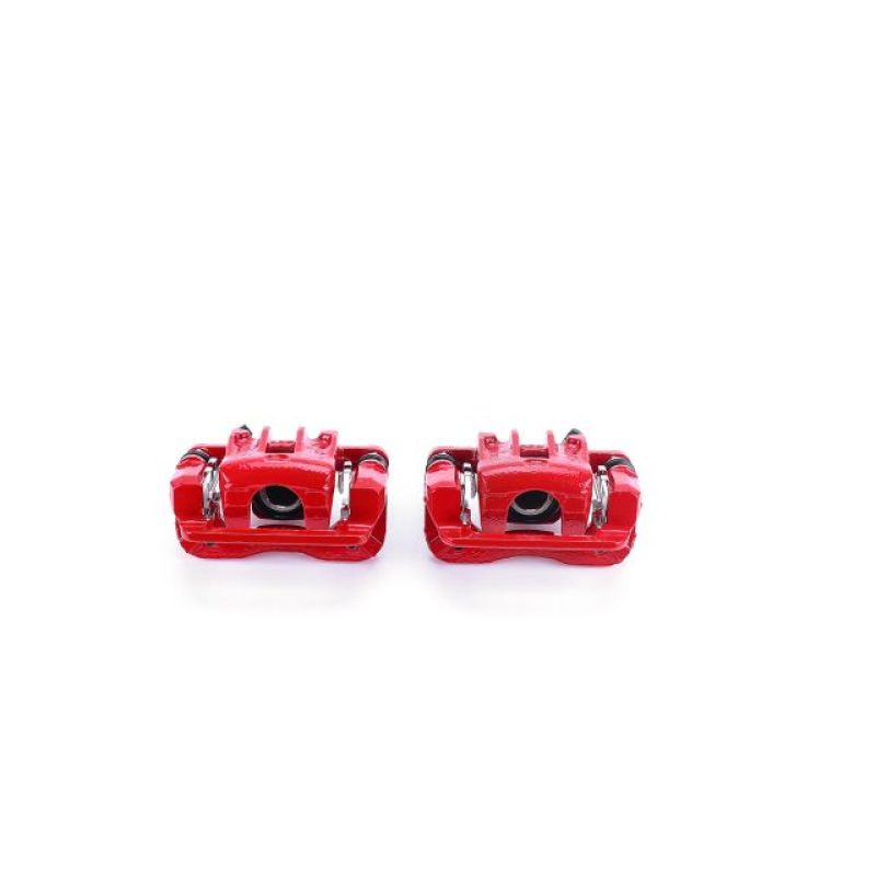 Étriers arrière rouges Power Stop 05-09 Hyundai Tucson avec supports - Paire