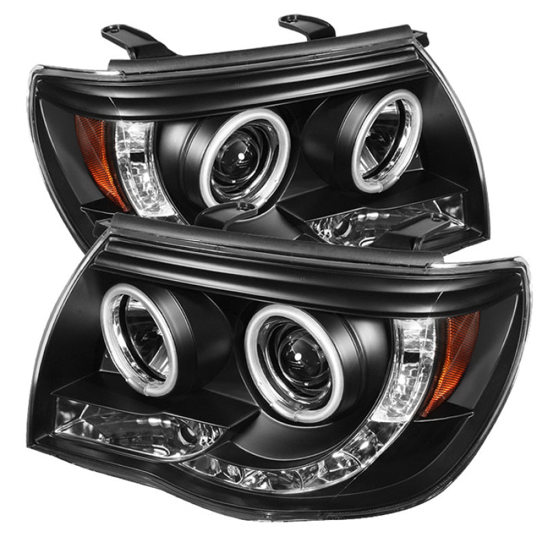 Phares de projecteur Spyder Toyota Tacoma 05-11 CCFL Halo LED Blk High H1 Low H1 PRO-YD-TT05-CCFL-BK