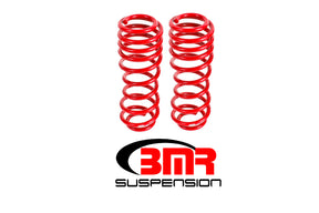 BMR 05-14 S197 Mustang GT/GT500 Rear Handling Version Lowering Springs - Red BMR Suspension