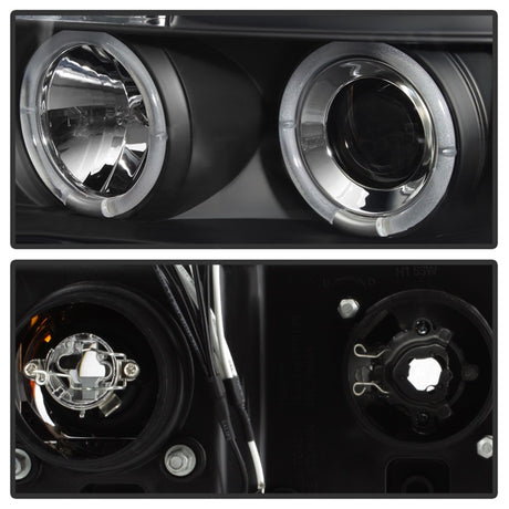 Phares de projecteur Spyder Toyota Tundra 07-133 LED Halo LED Blk PRO-YD-TTU07-HL-BK