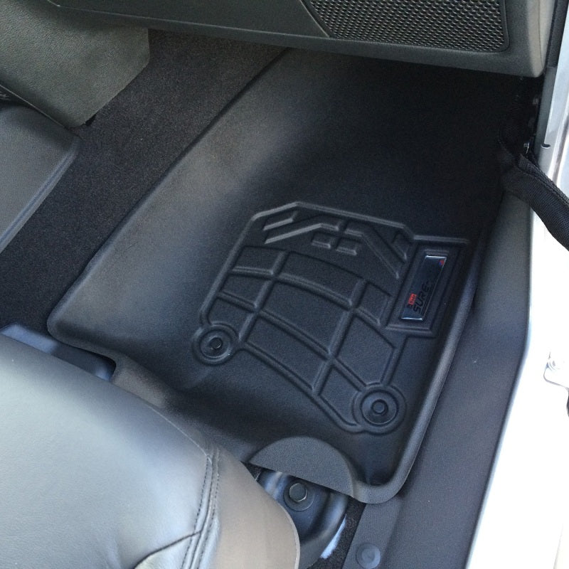 Westin 2014-2018 Jeep Wrangler/Wrangler Unlimited Wade Sure-Fit Floor Liners Front - Black