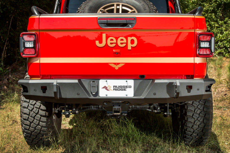 Pare-chocs arrière Rugged Ridge HD pour Jeep Gladiator JT 20-21