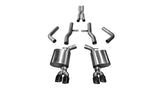 Corsa 17-18 Dodge Challenger 5,7 L V8 Xtreme Cat-Back double sortie arrière avec embouts noirs de 3,5 pouces