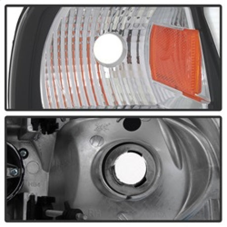 Phares de projecteur à barre lumineuse Spyder 97-03 Ford F-150 (après 6/1997) - Noir (PRO-YD-FF15097V2-LB-BK)