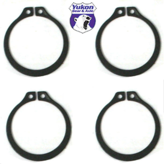 Yukon Gear (4) Anneaux élastiques à cercle complet / Compatible avec joint en U Dana 60 733X avec essieu de rechange