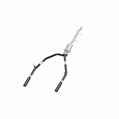 Cat-Back MagnaFlow SYS 3,5 pouces à embouts arrière divisés doubles noirs 10-13 Chevy Silverado / GMC Sierra 5,3 L