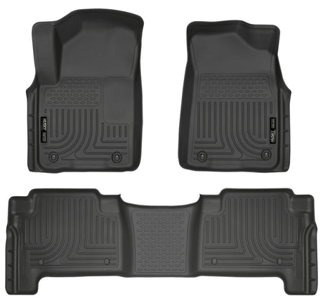 Revêtements de sol noirs Husky Liners 2011 Infiniti QX56 WeatherBeater Combo