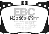 Plaquettes de frein avant EBC 2017+ Mercedes-Benz E300 (W213) 2.0L Turbo Greenstuff