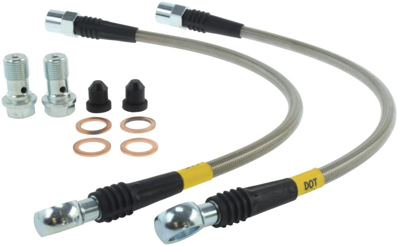 Kit de conduites de frein arrière en acier inoxydable StopTech 02-03 Audi S6