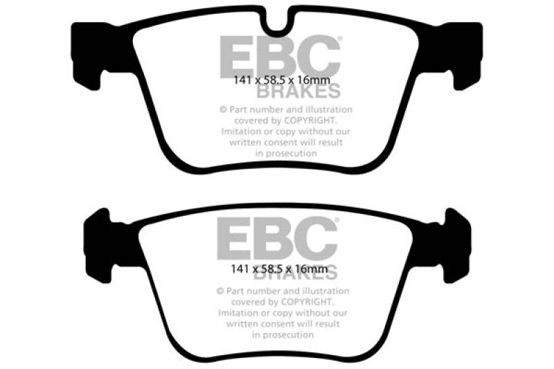 Plaquettes de frein arrière EBC 07-11 Mercedes-Benz CL63 AMG 6.2 Yellowstuff