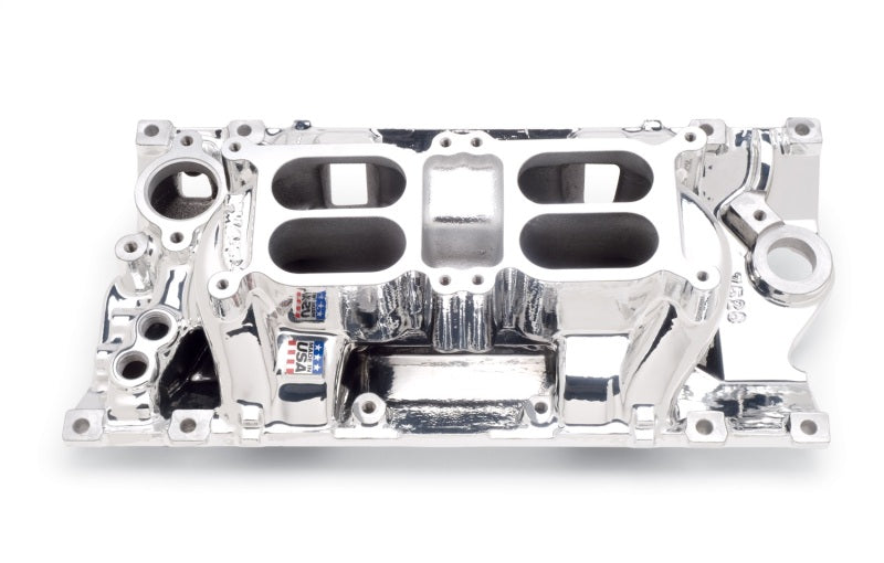 Collecteur d'air à entrefer poli Edelbrock B/B Chev Rect Port RPM