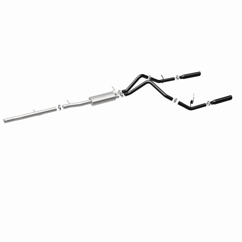Cat-Back MagnaFlow SYS 3,5 pouces à embouts arrière divisés doubles noirs 10-13 Chevy Silverado / GMC Sierra 5,3 L