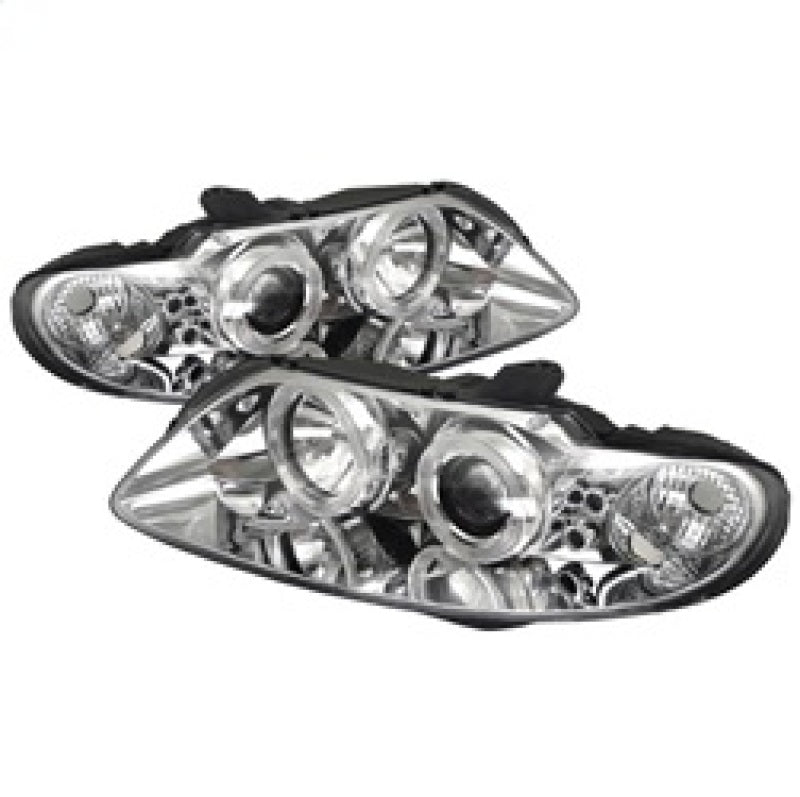 Phares de projecteur Spyder Pontiac GTO 04-06 LED Halo LED Chrome Haut H1 Bas H1 PRO-YD-PGTO04-HL-C