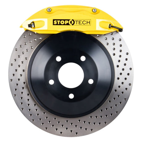 Kit de gros freins avant StopTech 05-10 Ford Mustang ST-40 355x32mm avec étrier jaune percé
