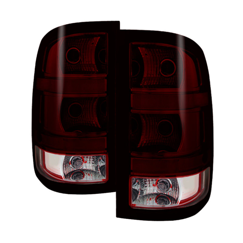 xTune GMC Sierra 2007-2013 OEM Style Tail Light Red Smoked ALT-JH-GS07-OE-RSM