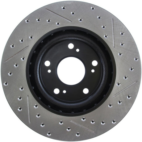 Rotor avant droit rainuré et percé StopTech 02-06 Acura RSX Type S / 06-09 Honda Civic Si