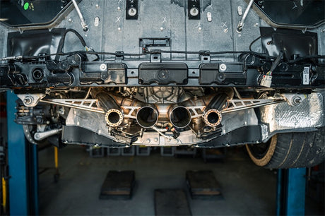 Corsa 2023 Chevrolet Corvette C8 Z06 Silencieux d'échappement Cat-Back à valve de 3 pouces avec suppression du système de chenilles sans embout