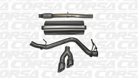 Corsa 14 GMC Sierra/Chevy Silv 1500 Crew Cab/Std. Bed 5.3L V8 Polished Sport Single Side CB Exhaust