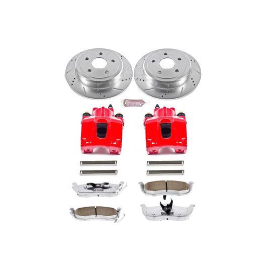 Power Stop 06-10 Jeep Commander Rear Z26 Street Warrior Brake Kit w/Calipers