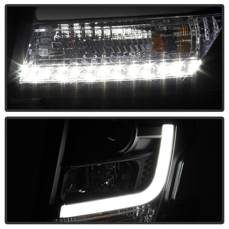 Phares de projecteur Spyder Chevy Tahoe / Suburban 2015-2016 - DRL LED - Noir PRO-YD-CTA15-DRL-BK