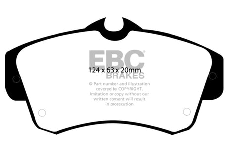 Plaquettes de frein avant EBC 00-11 Chrysler PT Cruiser 2.4 Greenstuff