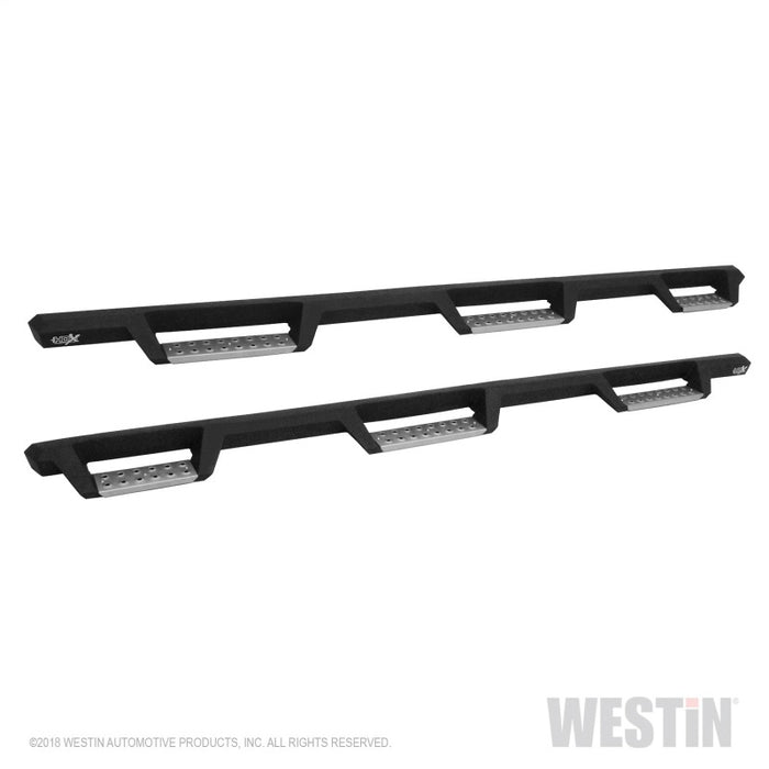 Marchepieds Westin 14-18 Chevrolet Silverado 1500 DC 6,5 pi HDX en acier inoxydable avec barre de protection Nerf W2W - Tex. Blk