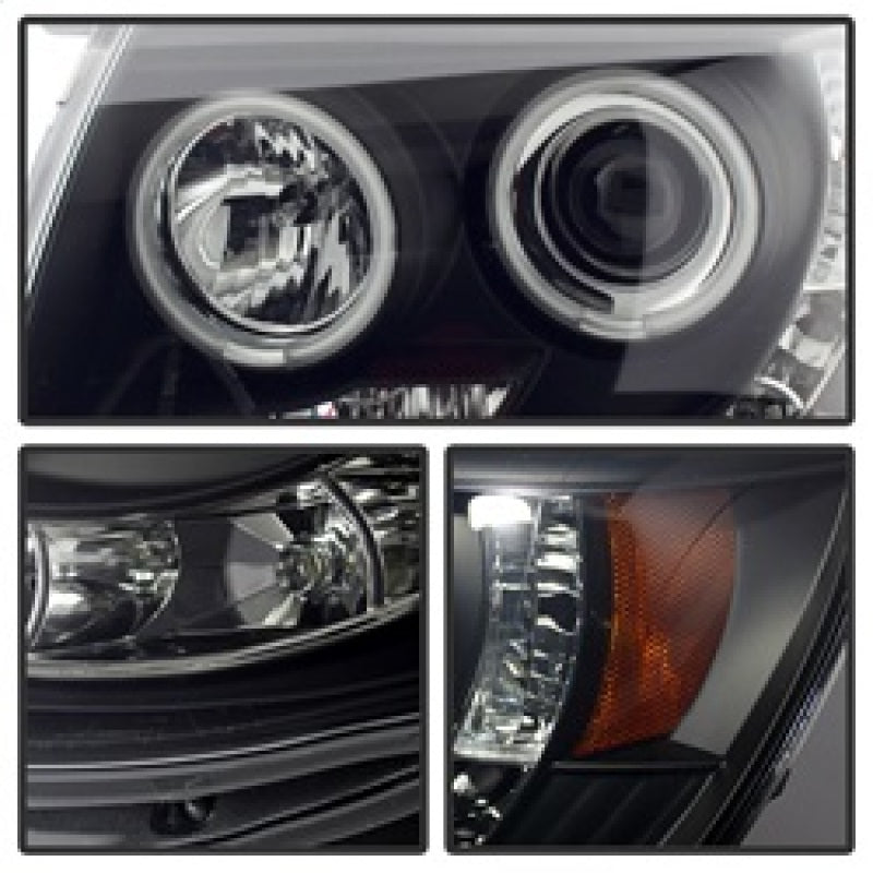 Phares de projecteur Spyder Toyota Tacoma 05-11 CCFL Halo LED Blk Smke PRO-YD-TT05-CCFL-BSM