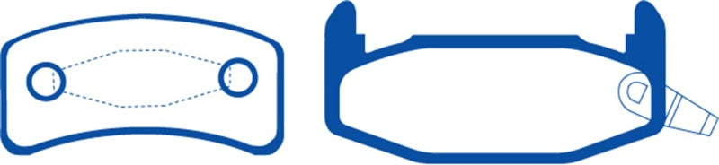 Plaquettes de frein arrière EBC Greenstuff pour Buick Regal 2.8 88-90