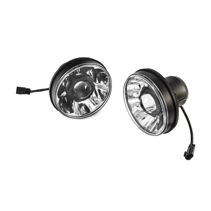 Phares à LED Pro DOT Gravity de 7 po pour Jeep JK 07-18 de KC HiLiTES (pas pour Rubicon/Sahara) (système de paire)