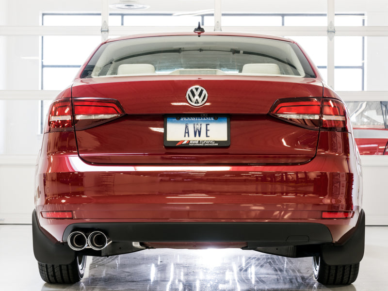 AWE Tuning 09-14 Volkswagen Jetta Mk6 1.4T Track Edition Exhaust - Chrome Silver Tips