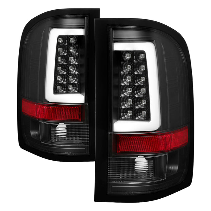 Feux arrière à LED V3 pour Spyder 07-13 Silverado (ne fonctionnent pas avec l'ampoule 921 2010) Blk ALT-YD-CS07V3-LBLED-BK