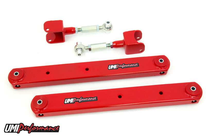 Kit de bras de suspension arrière GM G-Body 78-88 UMI Performance, entièrement en boîte, inférieurs, supérieurs réglables