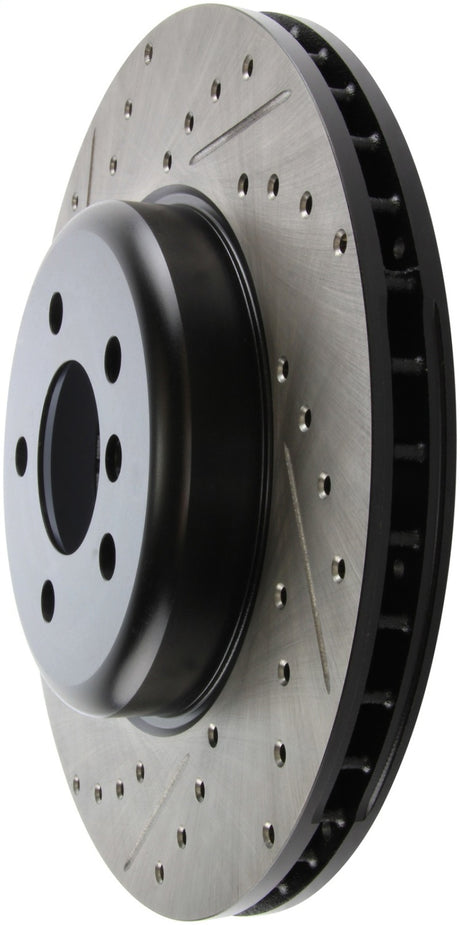 Disque de frein avant droit fendu et percé StopTech pour BMW 535i 2011-2013 / BMW 640i 2012-2016
