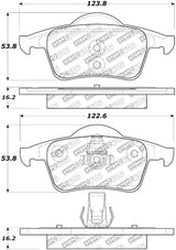 StopTech Street Select Brake Pads w/ Hardware Rear - 01-09 Volvo S60