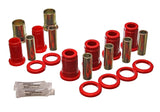 Ensemble de bagues de suspension arrière rouges Energy Suspension 59-64 Bel Air/Impala / 64 El Camino (avec U/A simple)