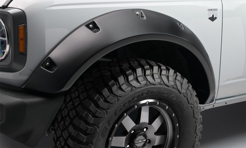Élargisseurs de toit style poche Bushwacker 2021+ Ford Bronco 4 portes 4 pièces - Noir