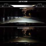 Phares de projecteur à LED ANZO 16-18 Chevrolet Silverado 1500 avec interrupteur de style planche chromé avec ambre