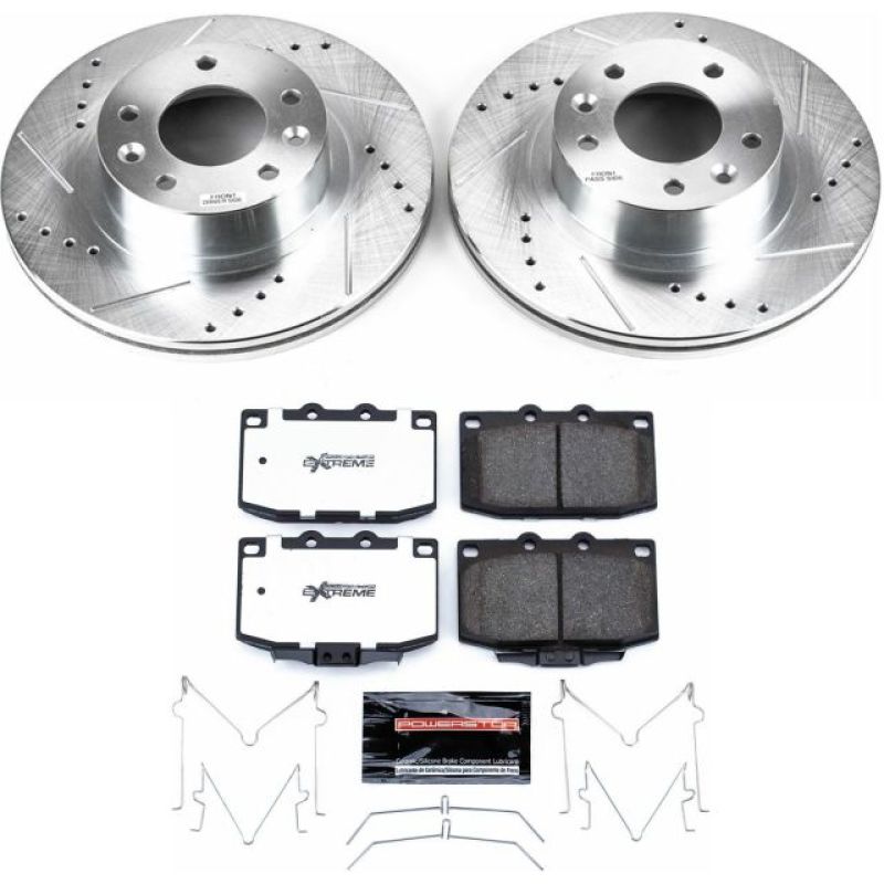 Power Stop 93-95 Mazda RX-7 Front Z26 Street Warrior Brake Kit