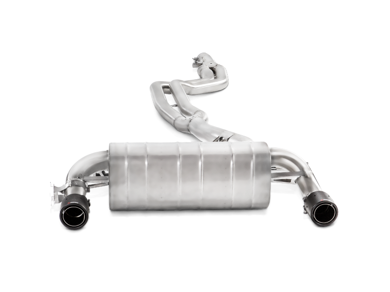 Arrière de catalyseur Akrapovic Evolution Line 16-17 BMW 340i (F30 F31) (SS) avec embouts en carbone (tuyau de liaison requis)