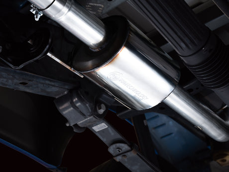 AWE 21+ Ford F150 Dual Side Exit Cat-Back Exhaust - 4.5in Diamond Black Tips *For Stock Y-Pipe Only