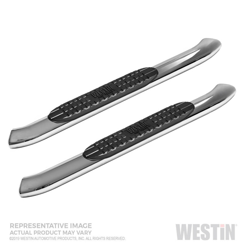 Westin 19-20 Chevy Silverado 1500 Regular Cab PRO TRAXX 4 Oval Nerf Step Bars - Stainless Steel